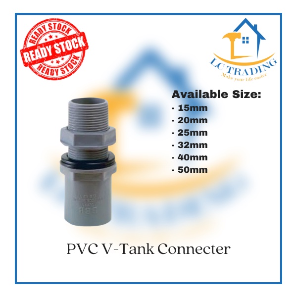 PVC Fitting / PVC Connector - V Tank Connector (15mm/20mm/25mm/32mm ...