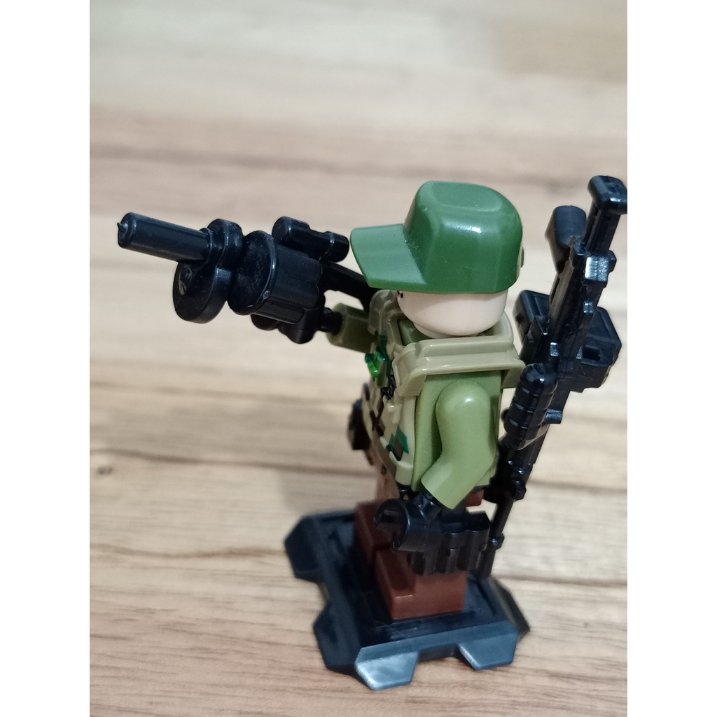 Lego Character Model Ranger With Armor Belt And 2 Plastic Guns | Shopee ...