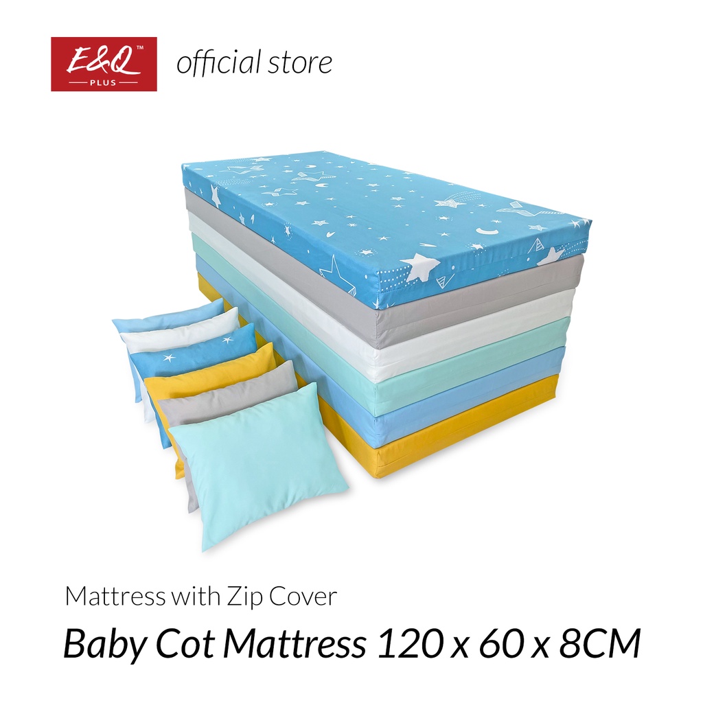 ENQ Baby Cot Zip Cover Mattress / Baby Tilam / Comfortable Baby Mattress / Baby Cot Mattress