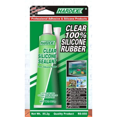 Hardex Clear Silicone Rubber Sealant for Aquarium Silicon Gum Rubber Adhesive Shopee Malaysia