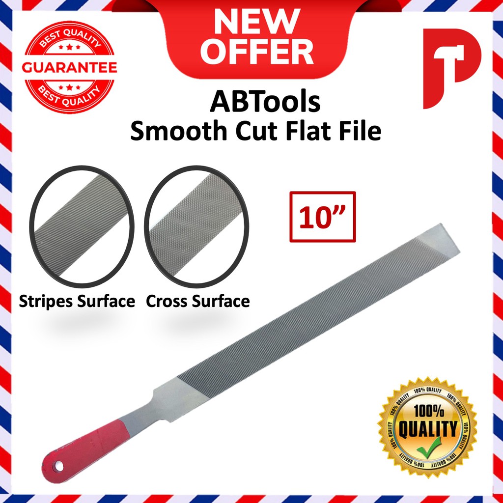10” Double-sided Smooth Cut Flat File 🔥 Ready Stocks 🔥 | Shopee Malaysia