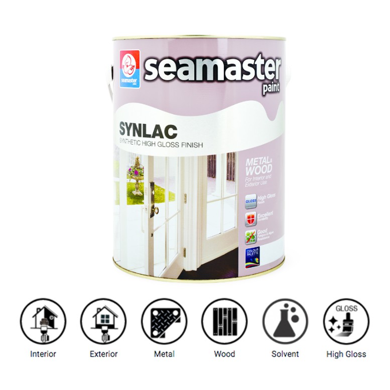 SEAMASTER PAINT Synlac Synthetic High Gloss Finish - 1 Litre | Shopee ...