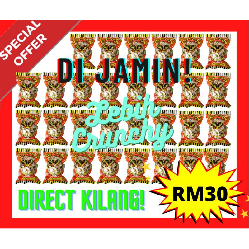 🔥FRESH DAN TERMURAH🔥PROMOSI DARI KILANG🔊KEROPOK SEGERA CAP RAMA RAMA 30 ...
