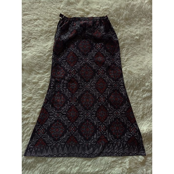 Kain Skirt Bottom Songket Printed Kembang Payung/Duyung Limited