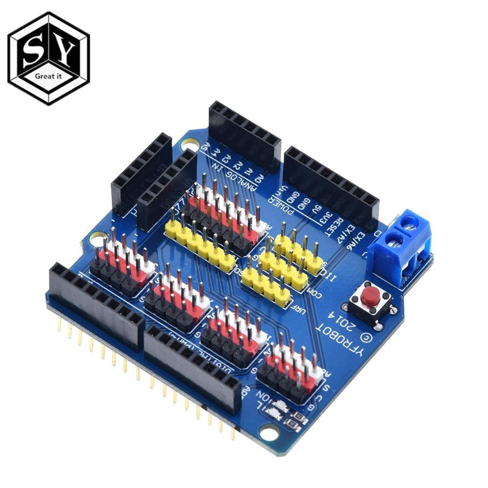 V5 Sensor Shield Expansion Board Shield For Arduino UNO R3 | Shopee ...
