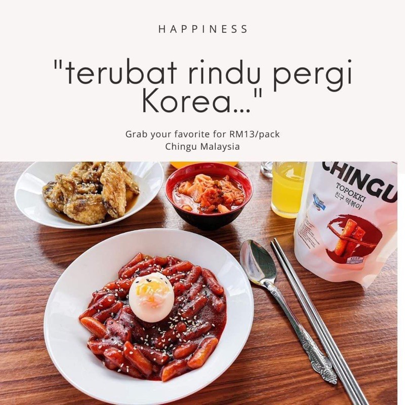 Chingu Topokki Halal Korean Food Shopee Malaysia