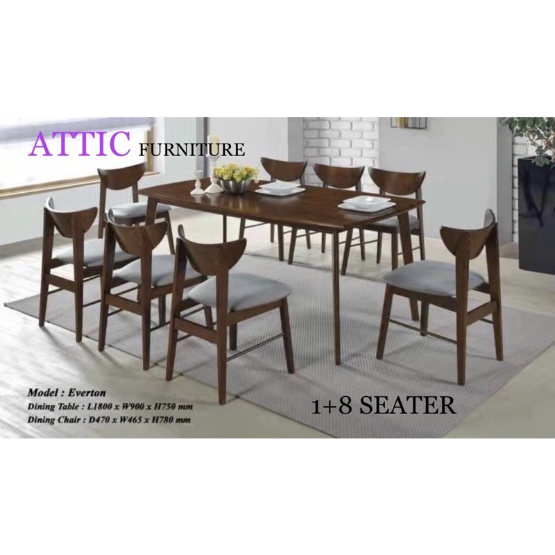 Dining Set/8 Seater Dining Set /Kerusi Makan 8 Seater /ATTIC FURNITURE