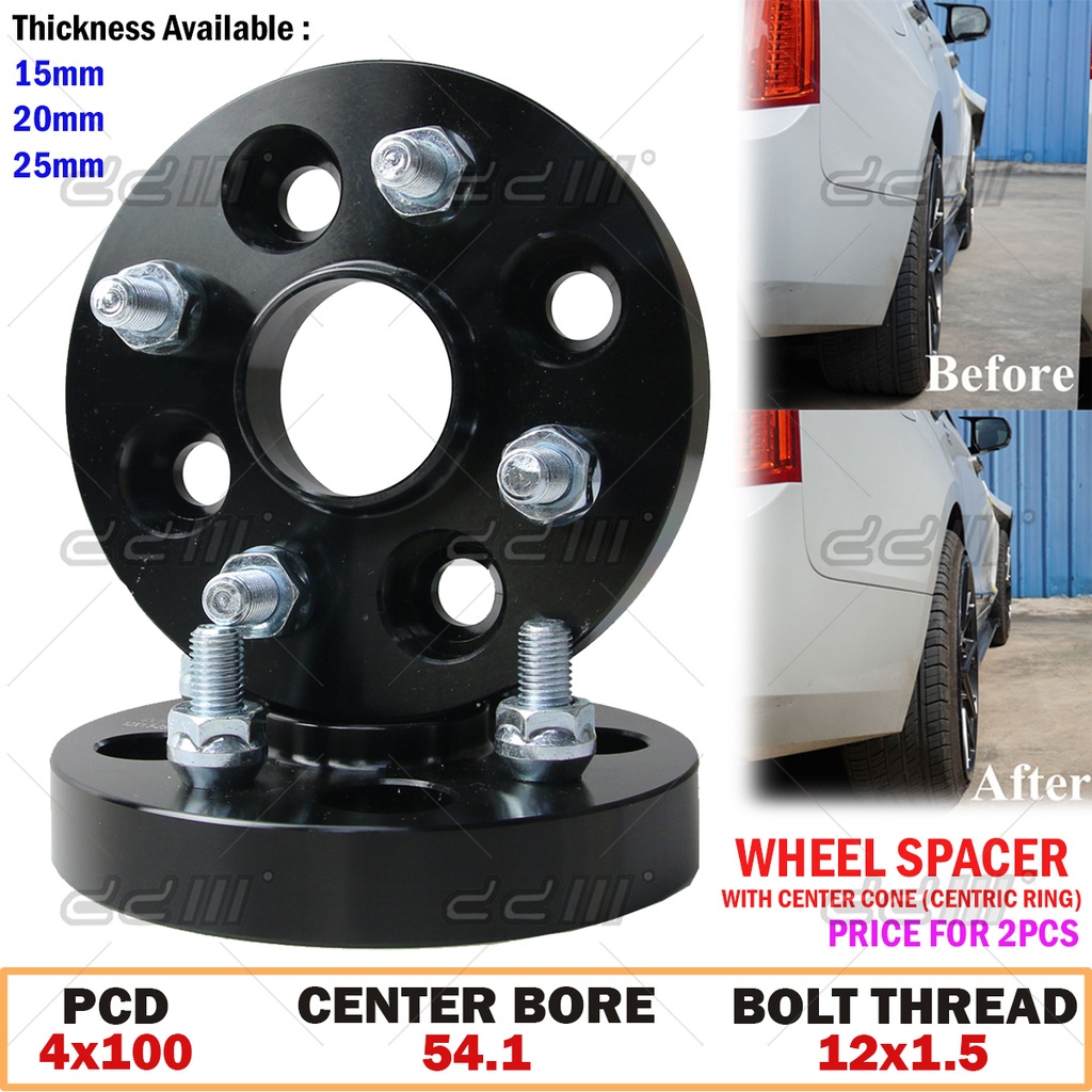 4PC 15mm Hubcentric Wheel Spacers 4x100 For Toyota Corolla Echo