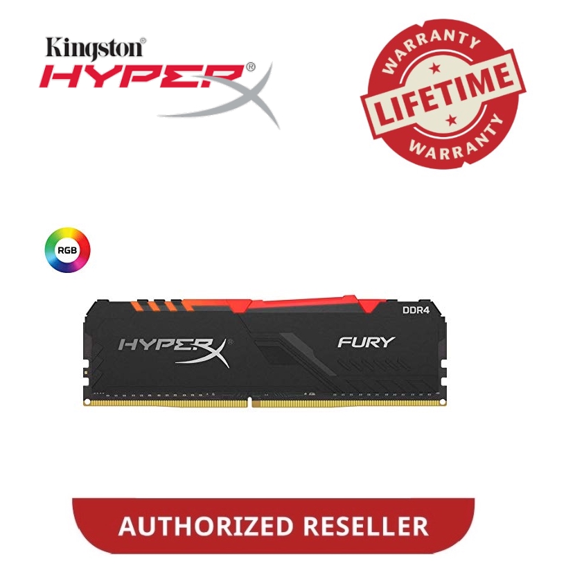 HYPERX FURY RGB 8GB (1x8GB) DDR4 2666MHz MEMORY (HX426C16FB3A/8 ...