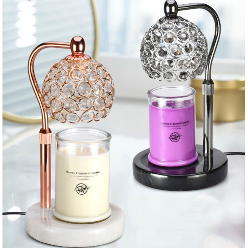 Retro marble aromatherapy melting wax lamp creative crystal melting