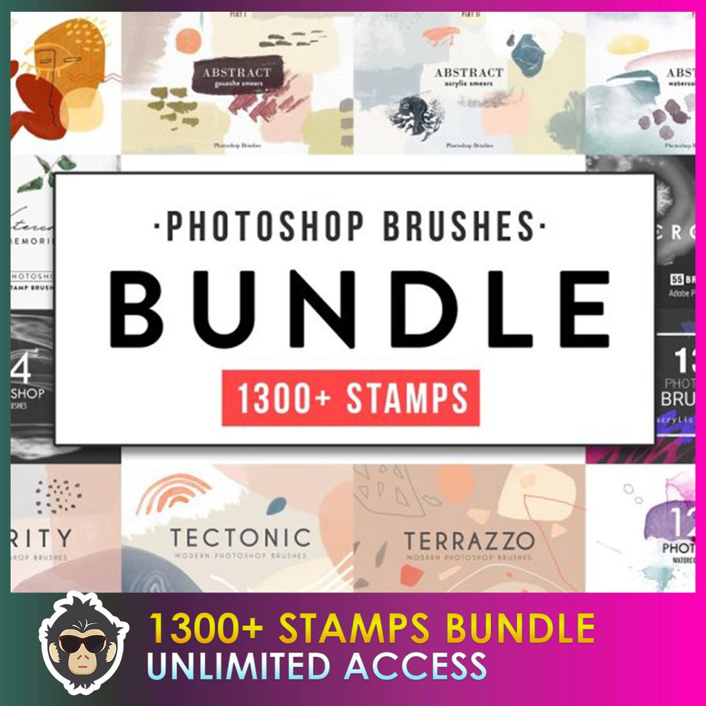 Photoshop Stamp Brushes Bundle | Shopee Malaysia