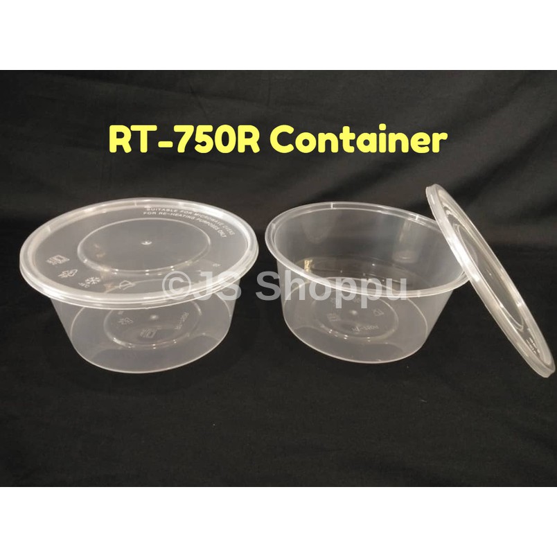 FELTON FC 750ml R750 Round Disposable Plastic Food Container (50pcs± ...