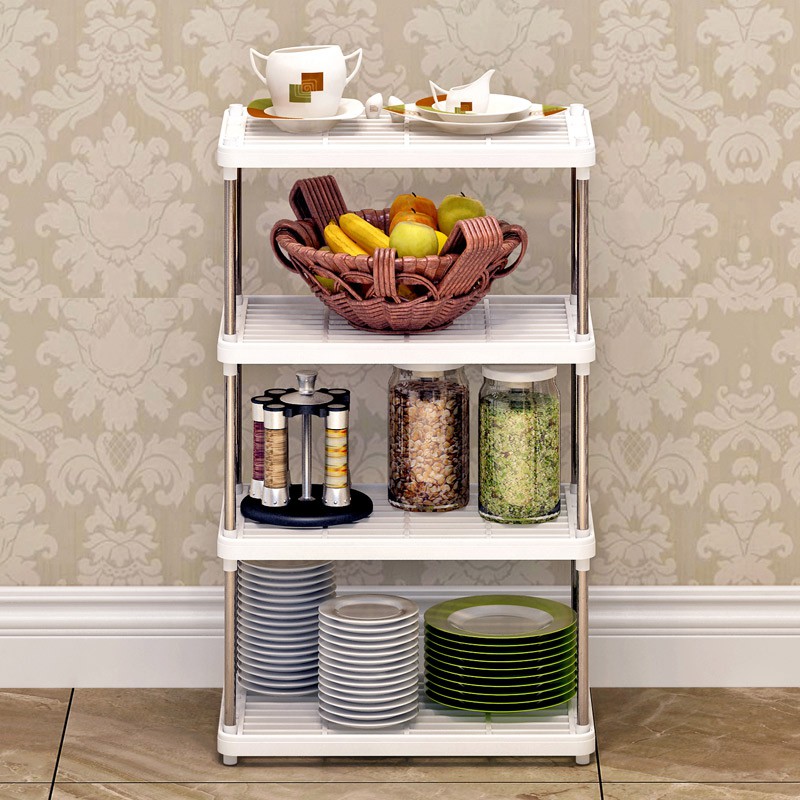 Rak Simpan Barang Dapur, Tandas 4 Tingkat Serbaguna / Living Room ...