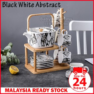 IKEA Bamboo Cup Rack Ceramic Tea Set – Umi Tea Sets