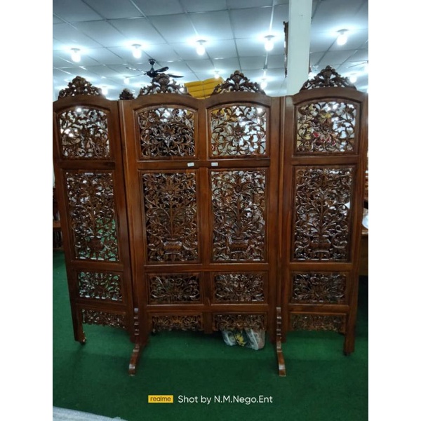 PARTITION KAYU JATI ASLI INDONESIA !! | Shopee Malaysia