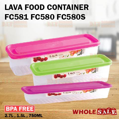 LAVA FC581 FC580 FC580S Plastic Food Storage Container Lunch Box BPA ...
