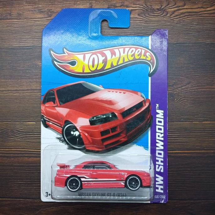 MERAH Hot WHEELS NISSAN SKYLINE GTR R34 Red HOTWHEELS SHOWROOM | Shopee ...