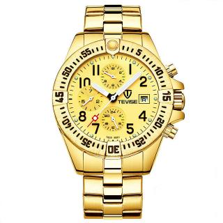 TEVISE T839 top grade Men Automatic Mechanical Watch Stainless