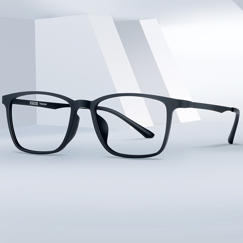 Pure Titanium TR Square Men's Glasses Frame Ultra Light Clear Lens ...