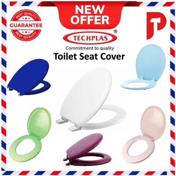 TECHPLAS Toilet Bowl Seat Cover 🔥 Ready Stocks 🔥 Heavy Duty (All ...