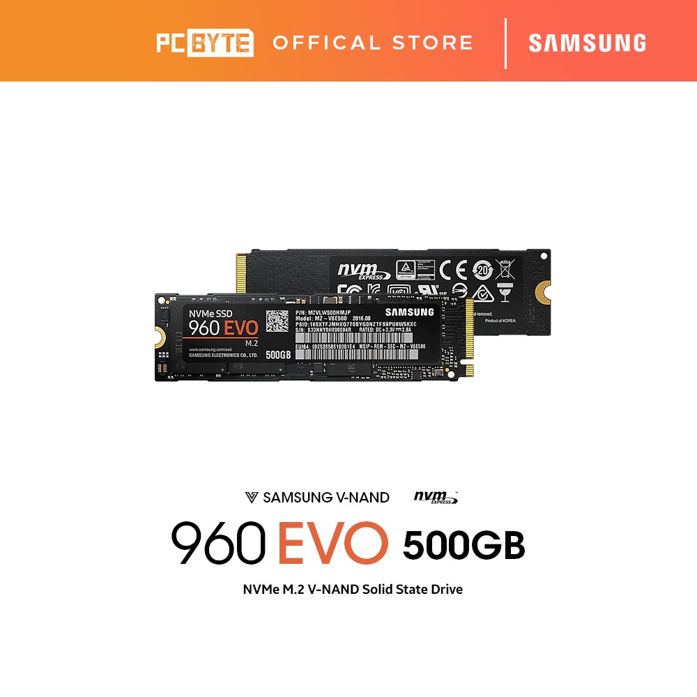 Samsung 960 evo nvme on sale ssd