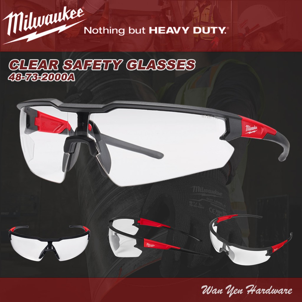 Milwaukee AntiFog / Anti Scratch Performance Safety Glasses Safety