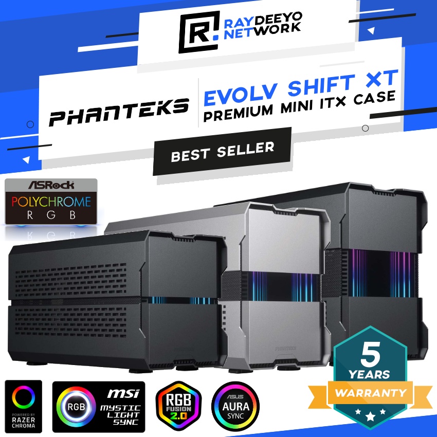 Phanteks EVOLV SHIFT XT DRGB Expandable iTX Case [Premium Small Form ...