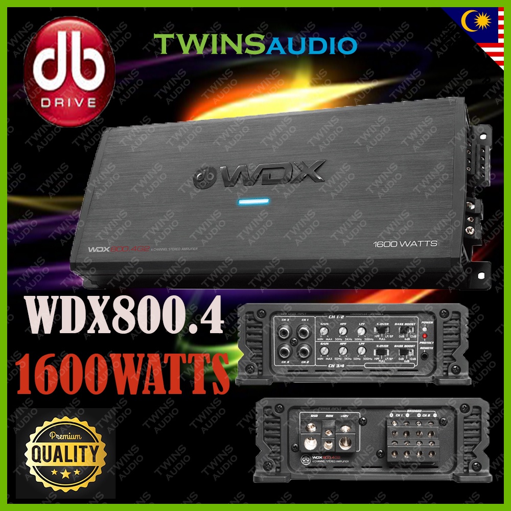DB DRIVE WDX800.4 4 Car Channel Amplifier 1600 Watt | Shopee Malaysia