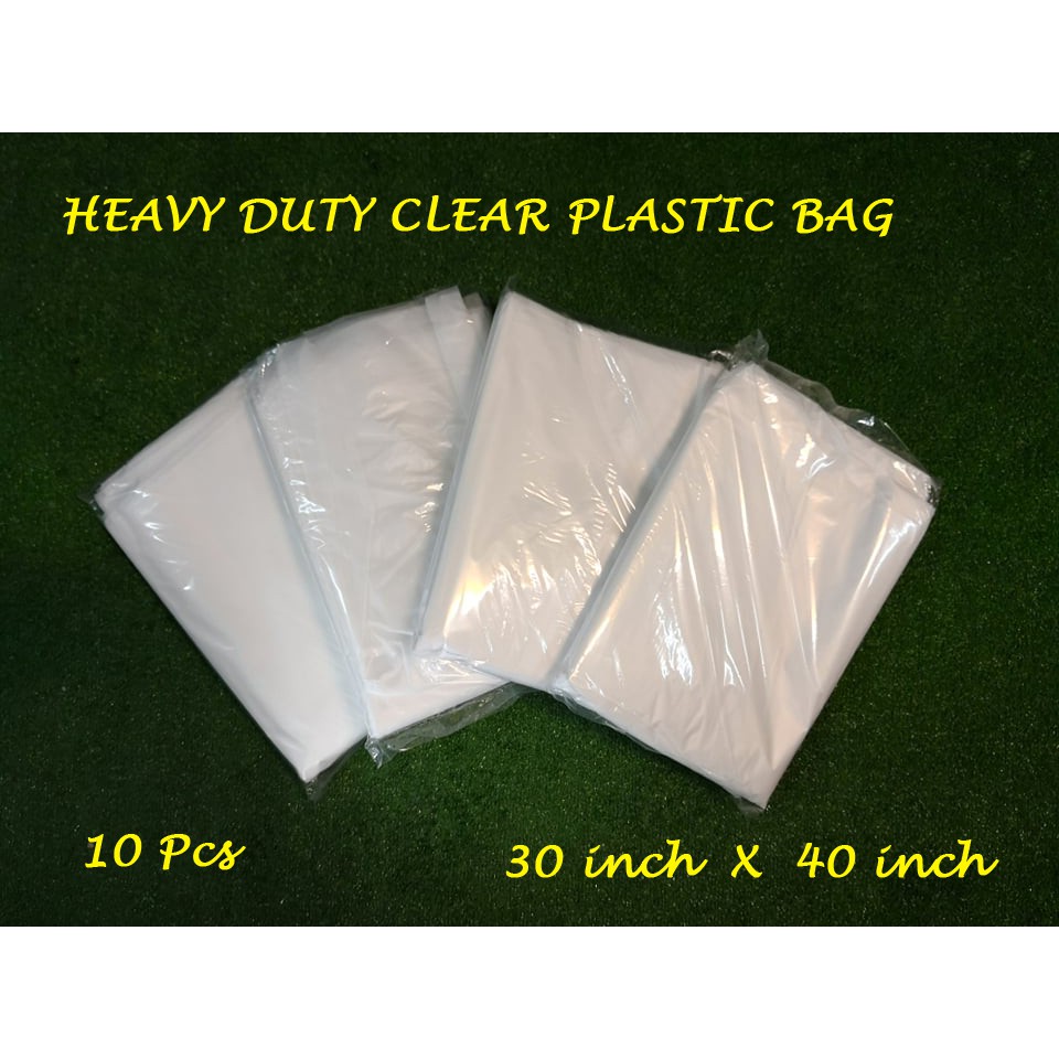 READYSTOCK]Brand New High Quality Heavy Duty Clear Transparent Large Thick  Packaging Plastic Bag Beg Plastik