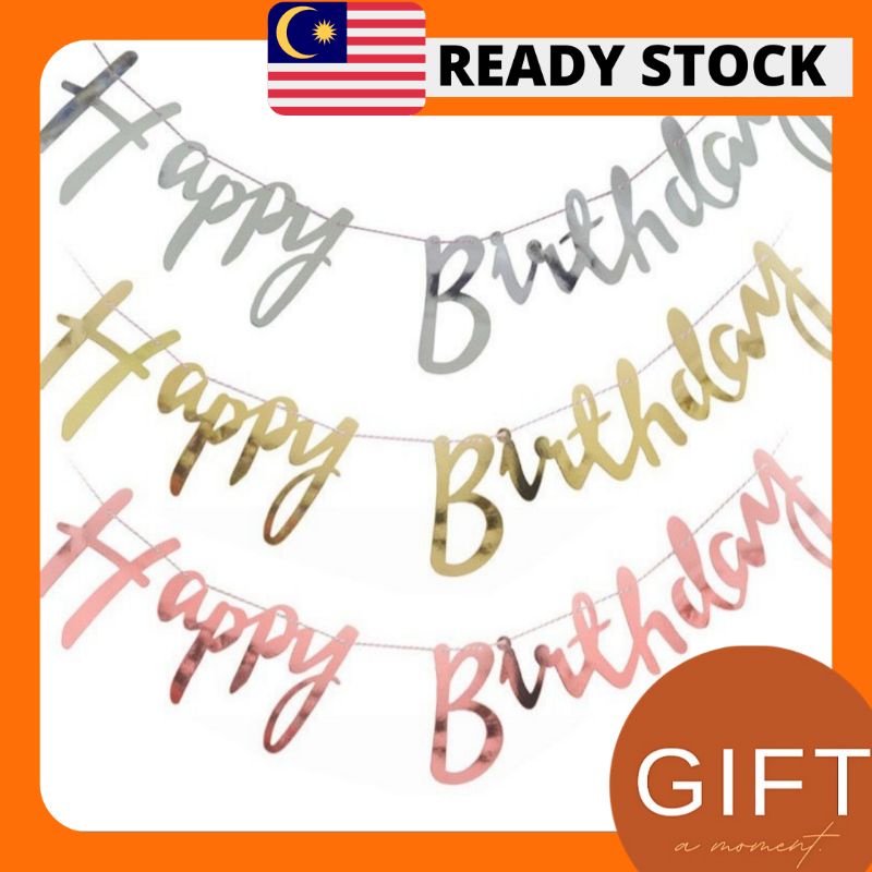 Happy Birthday Flagline Bunting Party Decorations Letter Banner 