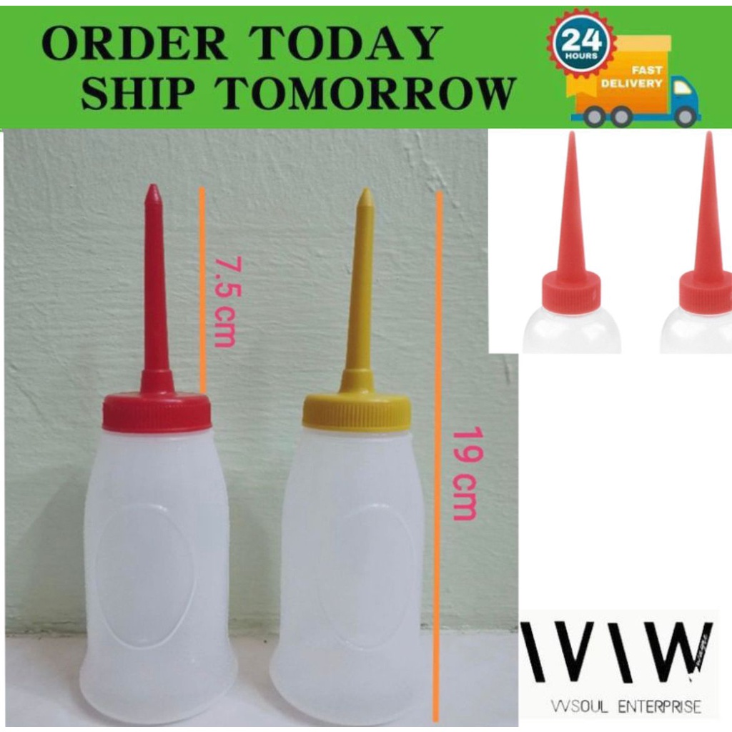 Plastic Squeeze Oil Filter Bottle /Botol Sos Kicap Minyak Singer /Tebal