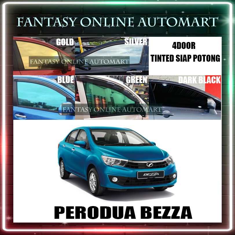Perodua Bezza 2Ply UV99% Tinted Kereta/Car Window Tinted 4Door Siap ...