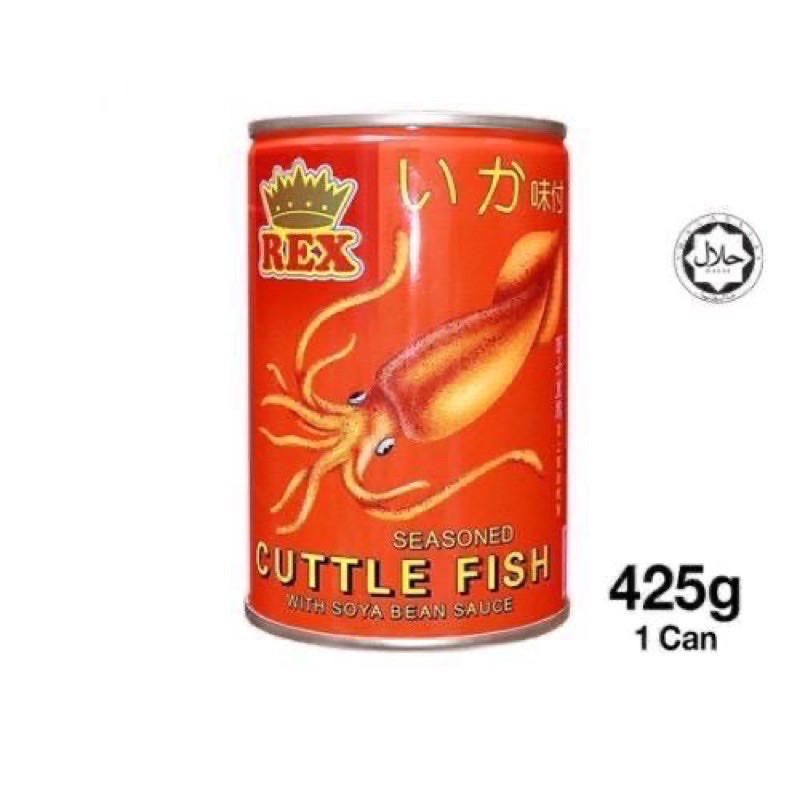 Rex Canned Food Cuttlefish | Sotong Tin Dalam Kicap Soya 170g / 425g ...