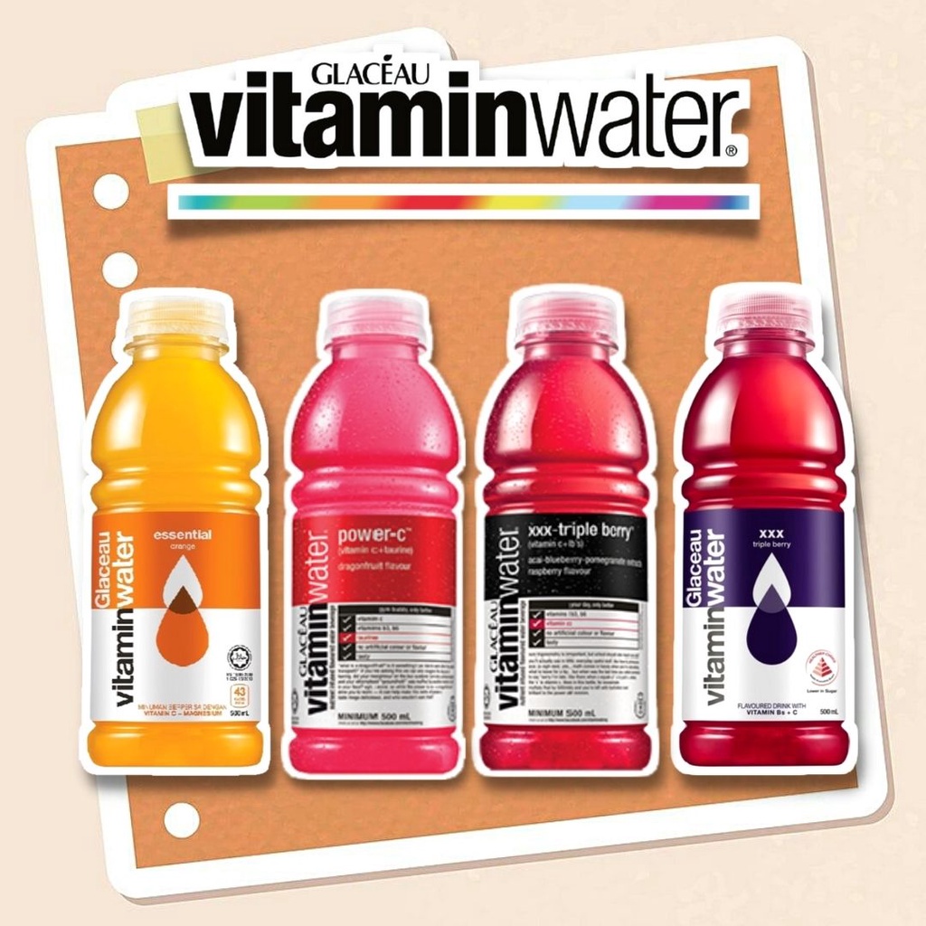 12x【Glaceau Vitamin Water 500ml】 | Shopee Malaysia