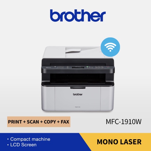 Brother MFC1910W 1910W All in One Mono Laser Wifi Scan Fax Copy Print