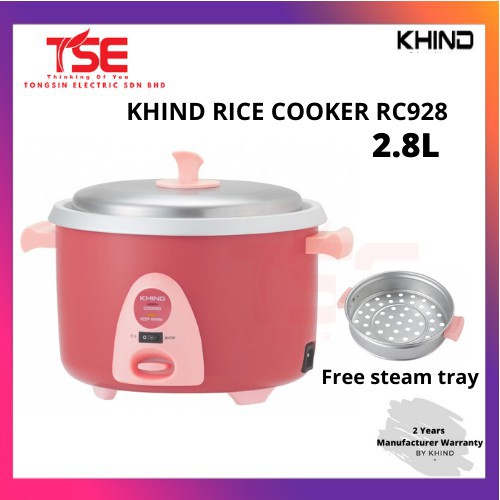 khind oven khind Khind Rice Cooker 2.8L RC928 Periuk Nasi Steam Tray