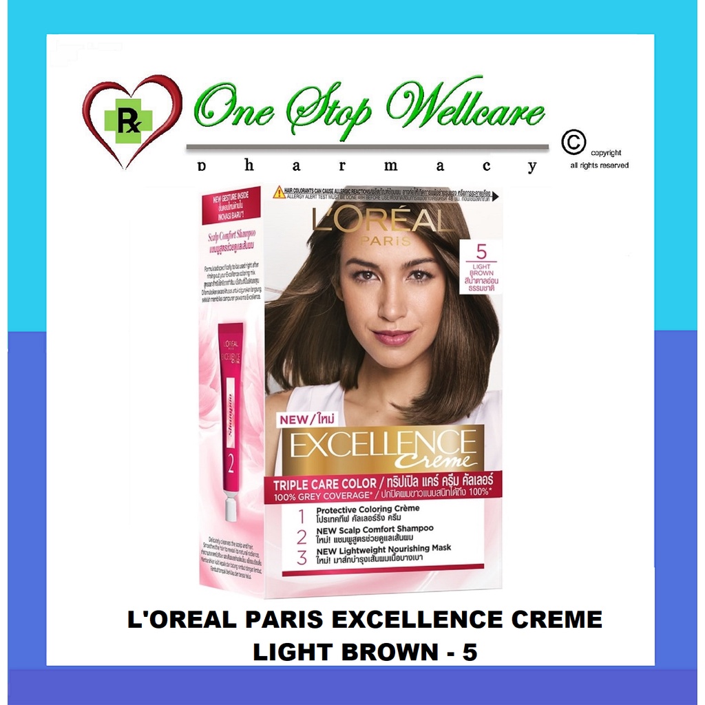 L OREAL PARIS EXCELLENCE CREME LIGHT BROWN 5 EXP 12 2024 Shopee   B9545abc25d3c671b9dbffa440357fd1