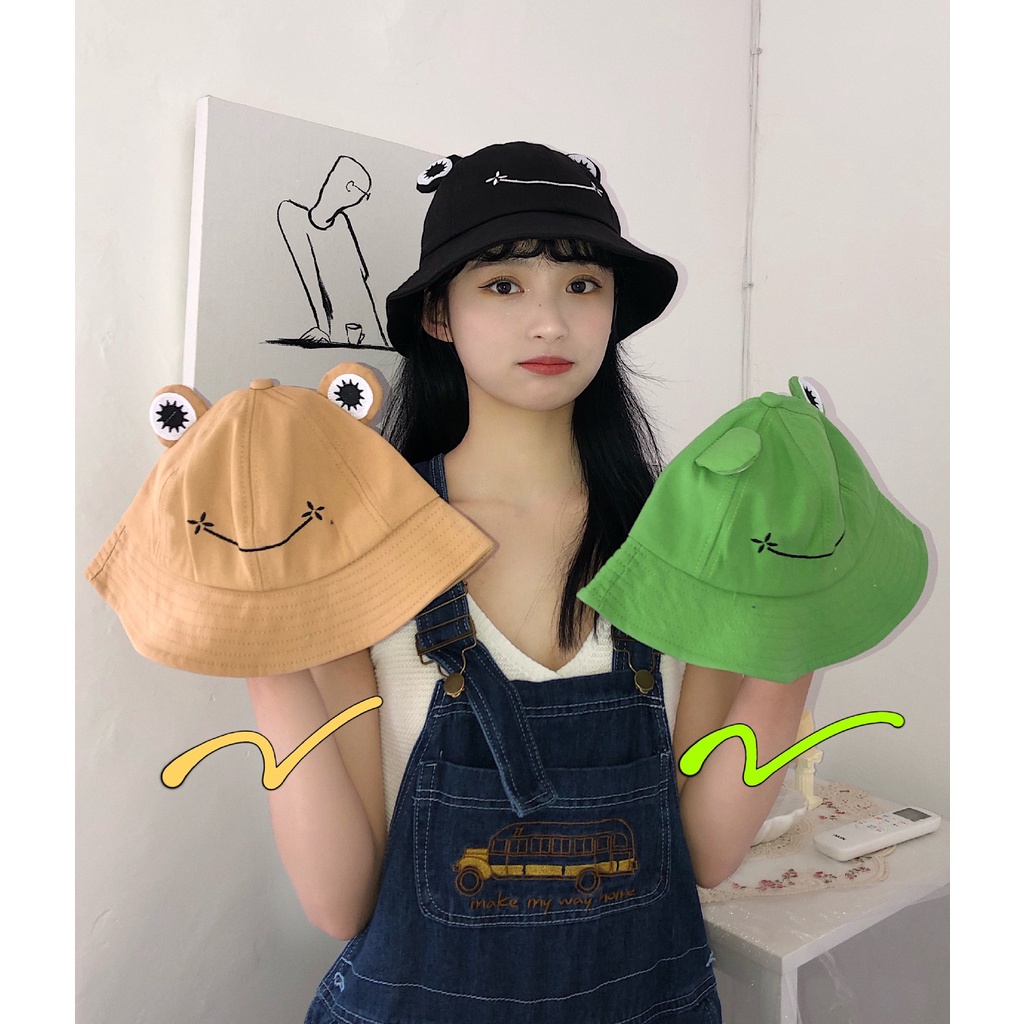 Parent-kid Frog Bucket Hat Panama Fishing Hat Cartoon Cute Hats