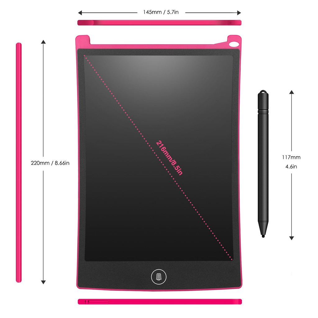 Notepad Pembelajaran kanak kanak 8.5 Inch Toys & Education LCD Notepad ...