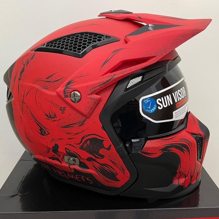 🔥MT HELMET STREET FIGHTER SV TWIN 💯 ORIGINAL FULL FACE HELMET READY