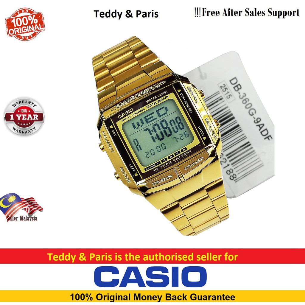 Reloj casio RETRO DB-360G-9ADF | Éxito