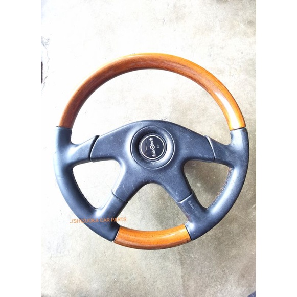 Italv Lanti Wood Steering Wheel Walnut 4 Spoke Original made in 