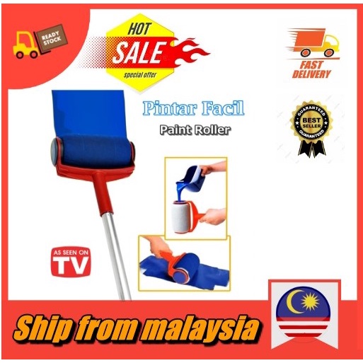 Berus Cat Pintar Roller Dinding Facil Paint Roller Kit Wall Painting Brush Tools Shopee Malaysia