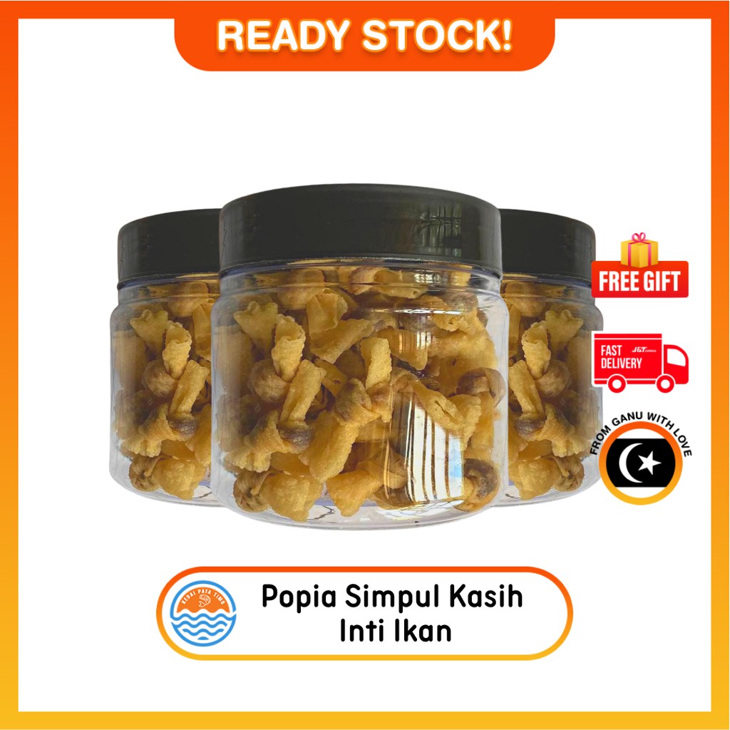 Popia Simpul Kasih Inti Ikan Sedap Rangup Padat Homemade 60 Biji