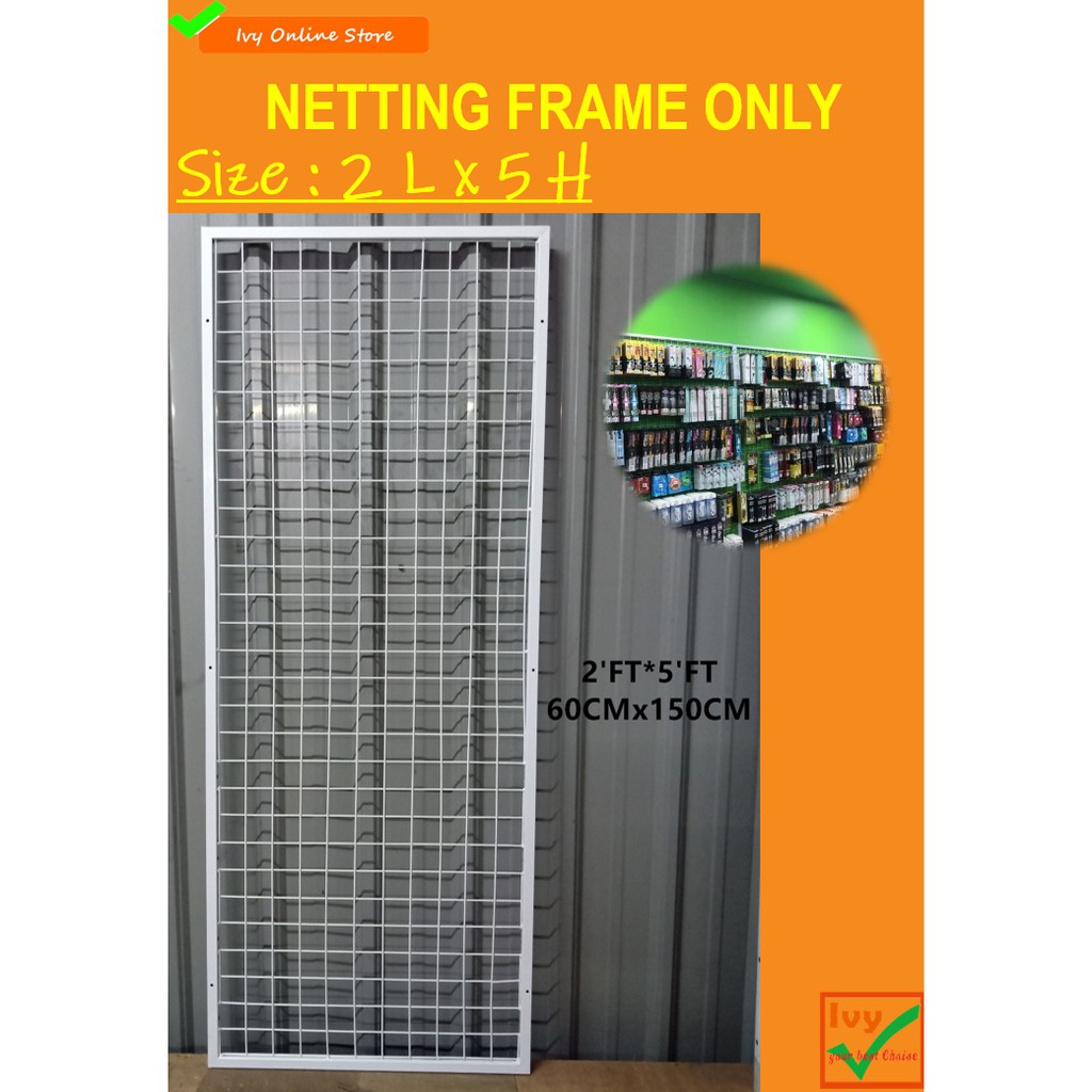 Ready Stock Netting Frame Display Stand Rack W60cm X H150cm Shopee Malaysia 8476