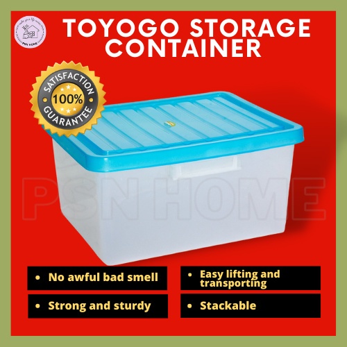 TOYOGO Storage Container Box Bekas Plastik 44x35x23 cm | Shopee Malaysia