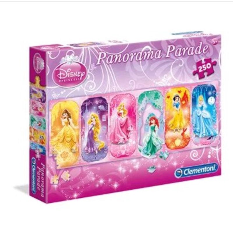 Clementoni 6 Disney Princess Parade Panorama Puzzle 250 Pieces | Shopee ...