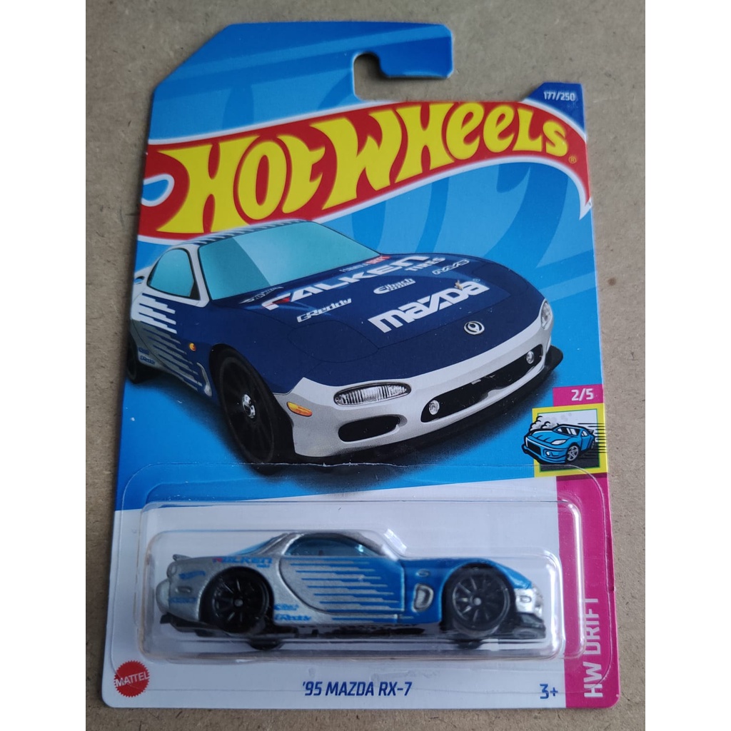 Hot WHEELS '95 MAZDA RX-7 FALKEN Blue SILVER | Shopee Malaysia