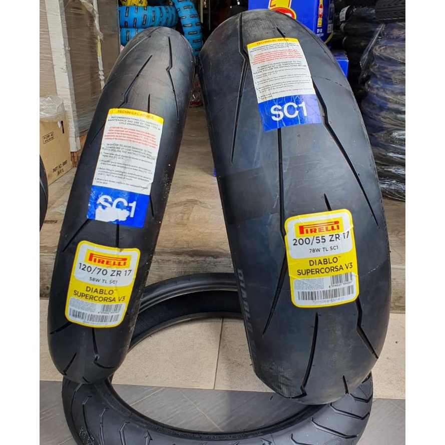 スーパーコルサV3 SC1 120/70-17 150/60-17 ピレリ ディアブロ スーパーコルサ V3 SC1 120/70ZR17 (バイク用