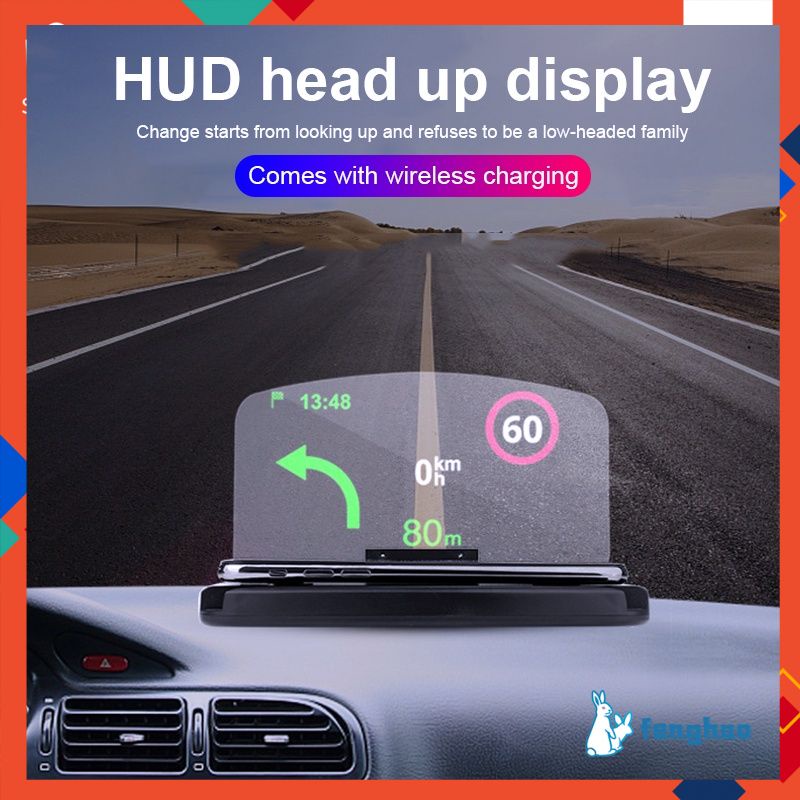 Universal Car Projector GPS HUD Navigation Display Phone Holder Stand  Projector Head Up